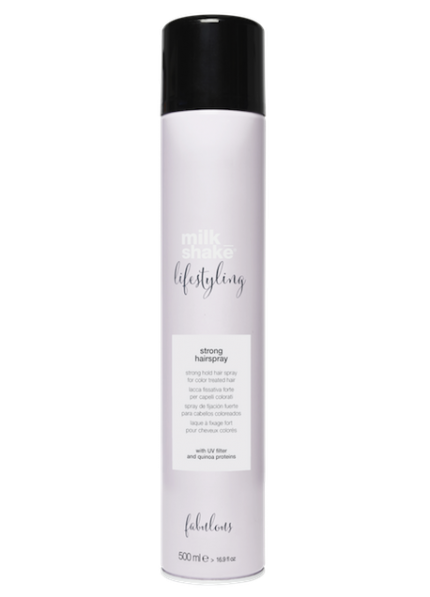 STRONG HAIRSPRAY STIPRIOS FIKSACIJOS LAKAS DAŽYTIEMS PLAUKAMS