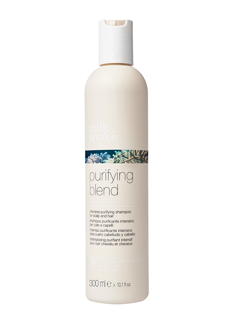 MS Purifying Blend Shampoo 300ml-458x636 PURIFYING BLEND SHAMPOO VALOMASIS ŠAMPŪNAS PROBLEMATIŠKAI GALVOS ODAI