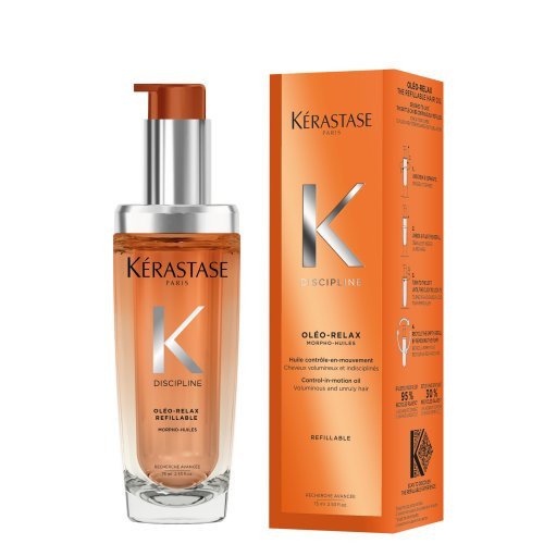 kerastase-discipline-l-huile-oleo-relax-pakartotinai-papildomas-plauku-aliejus Kérastase L'Huile Oléo-Relax Glotninantis Aliejus Pasišiaušusiems Plaukams 75Ml - Image 1