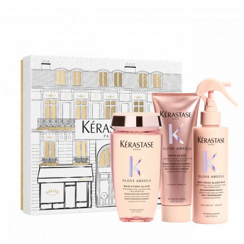 kerastase-gloss-absolu-holiday-gift-set-2025-zvilgesio-suteikiantis-plauku-prieziuros-rinkinys Kérastase Gloss Absolu Holiday Gift Set 2025 - Image 1