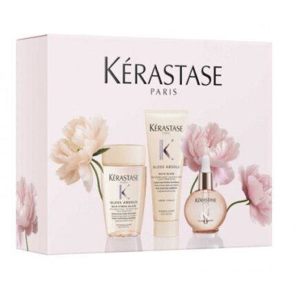 Kérastase Gloss Absolu Mini Spring Gift Set Žvilgesio suteikiantis plaukų priežiūros rinkinys Rinkinys