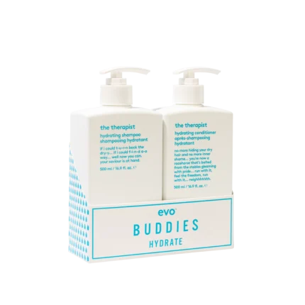 evo buddies hydrate: the therapist šampūnas + kondicionierius